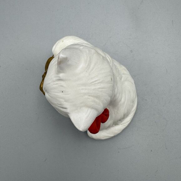 Vtg Homco Christmas 3.5” Kitten Holiday Wreath MCM Grannycore Kitschy 5112 - Picture 6 of 7